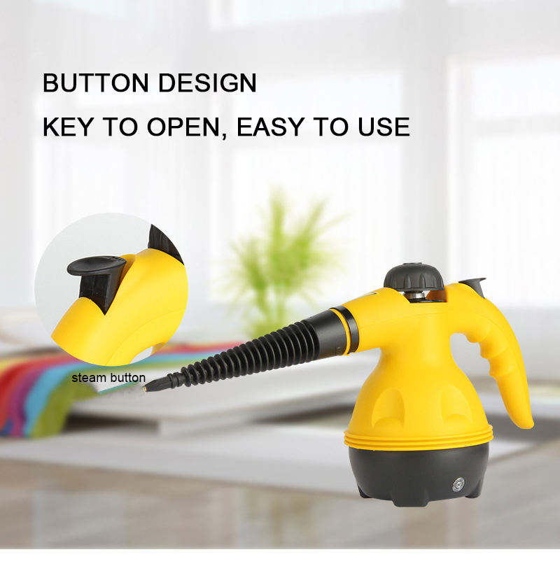 Pressurized Handheld Steam Cleaner with 10pcs Accessories & Safety Lock, Multi-Purpose & Powerful Home Use Steamer for Cleaning, Car, Bathroom, Shower, Upholstery, Grout, Window, Grease