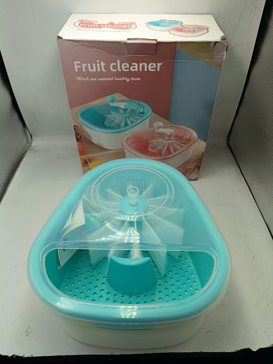 Fruit Cleaning Device Large Fruit Washer Spinner with Brush,