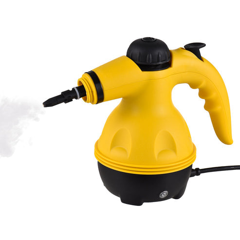 Pressurized Handheld Steam Cleaner with 10pcs Accessories & Safety Lock, Multi-Purpose & Powerful Home Use Steamer for Cleaning, Car, Bathroom, Shower, Upholstery, Grout, Window, Grease
